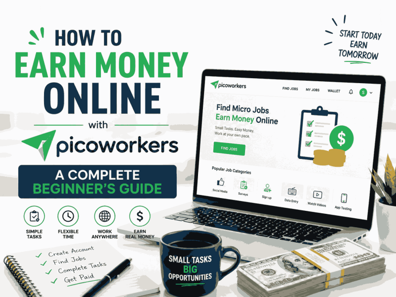 How to Earn Money Online with Micro Jobs on Picoworkers — A Complete Beginner's Guide