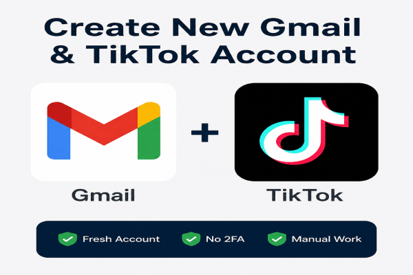 Create a New Gmail Account and TikTok Account