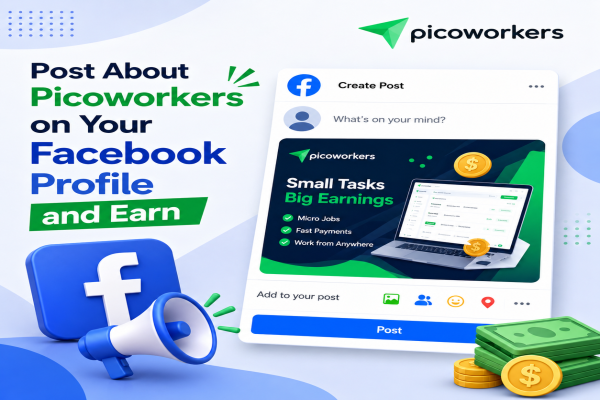 Post About Picoworkers on Your Facebook Profile